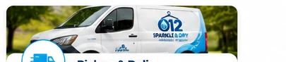 Pickup and delivery vehicle for laundry collections
